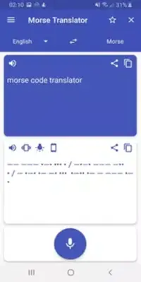 Morse Translator android App screenshot 0